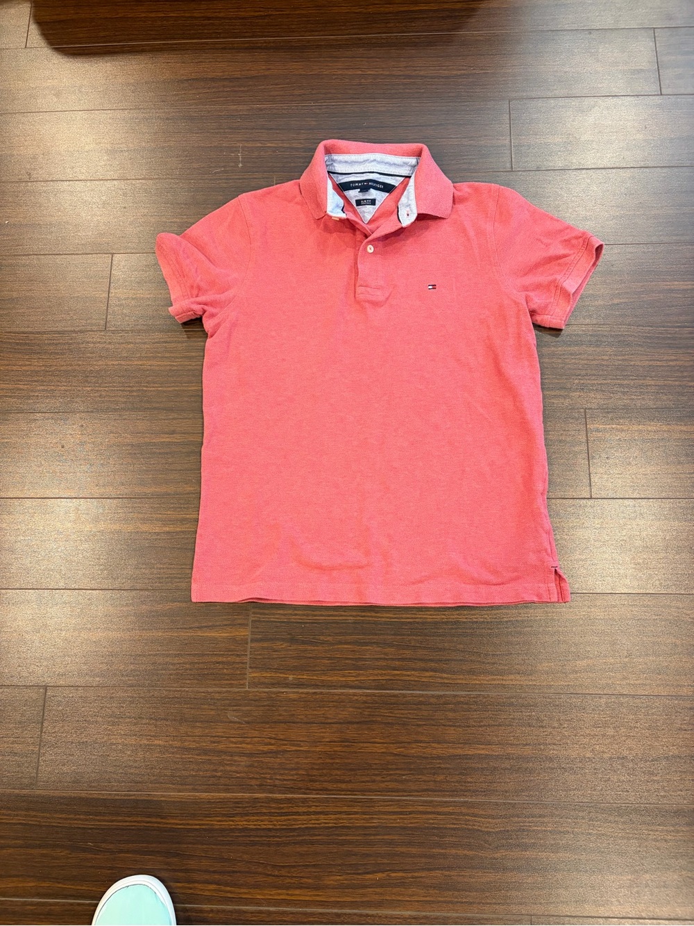 Tommy Hilfiger Men's Coral-Red Polo Shirt